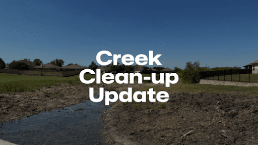 Creek Clean-up Update